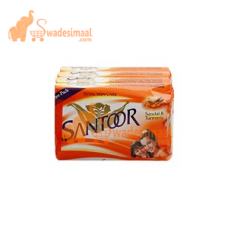 Santoor Soap Sandal & Turmeric, 4 X 75 g